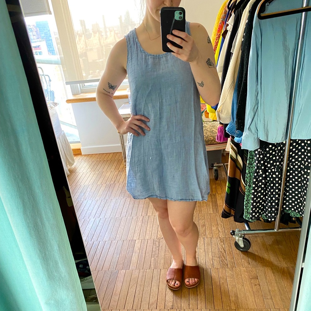 FLAX LINEN BEACH DRESS
